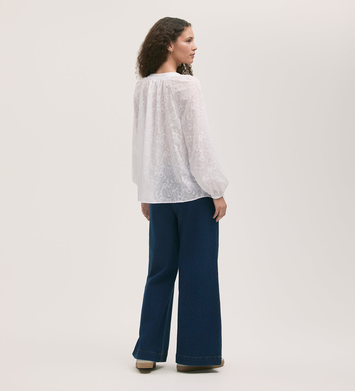 Martha White Burnout Blouse