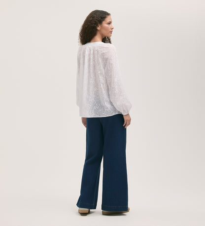 Martha White Burnout Blouse