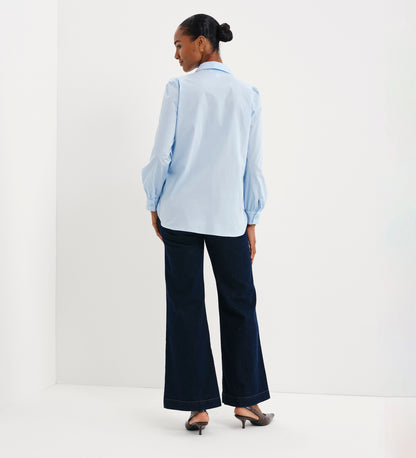 Mimi Blue Cotton Rich Shirt