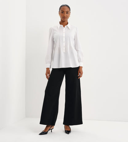 Mimi White Cotton Rich Shirt