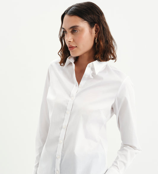 Molly White Cotton Shirt