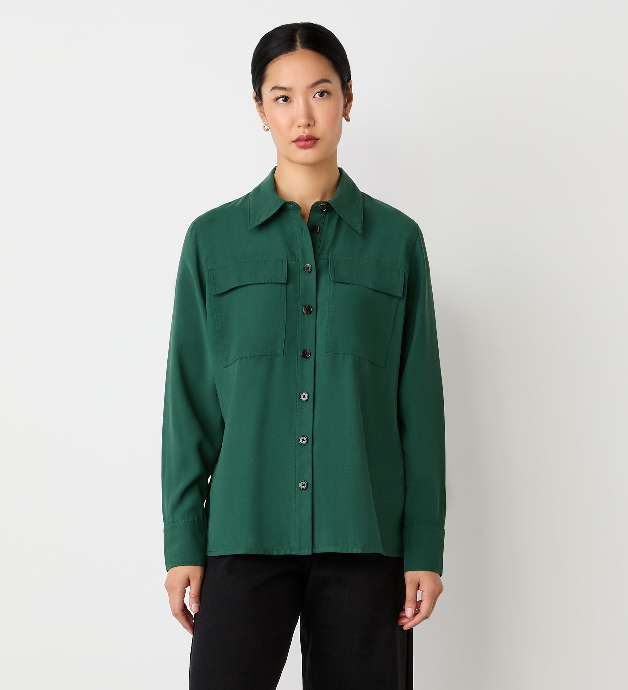 Dark Green Party Shirt