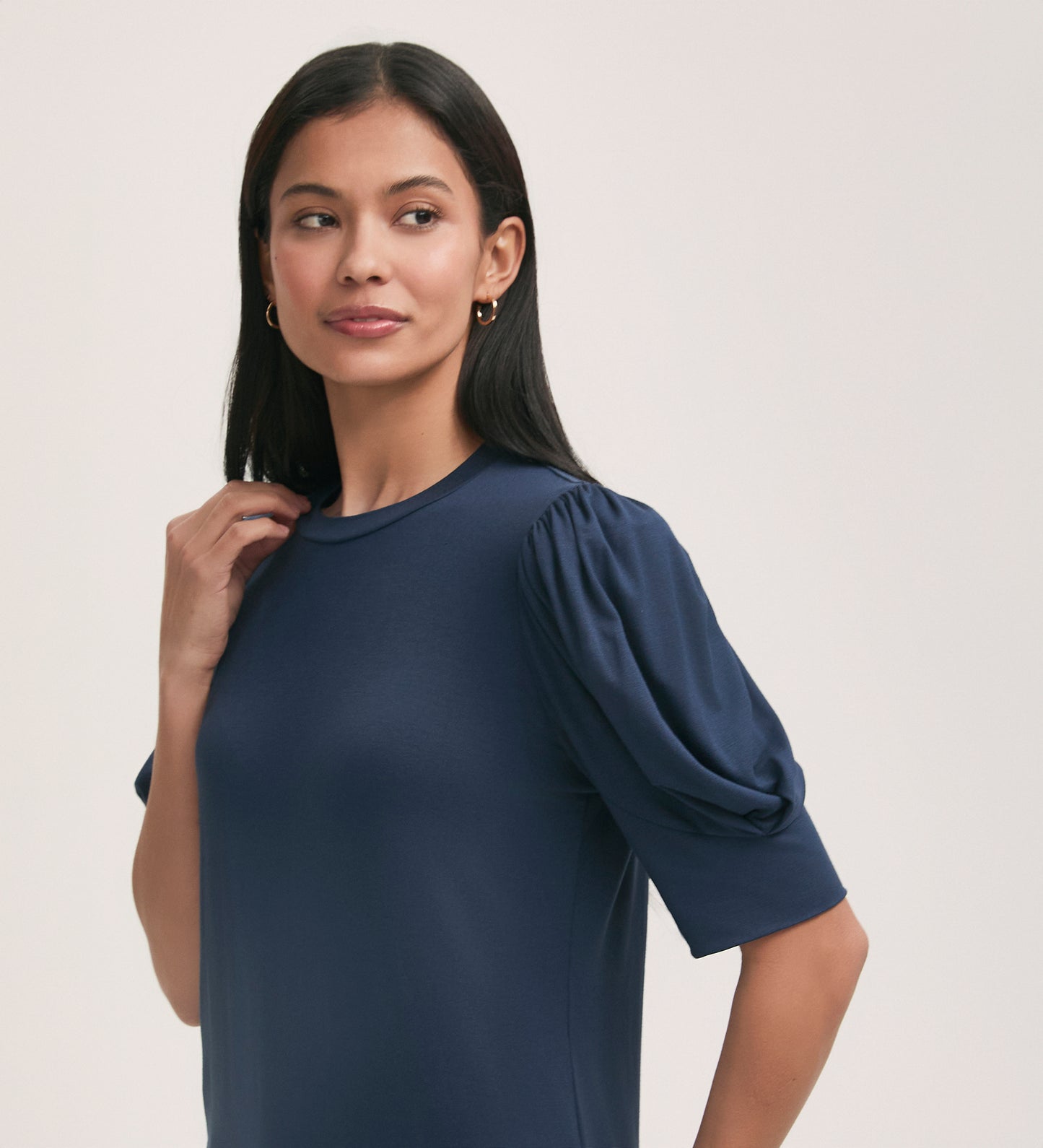 Oriel Navy Jersey T-Shirt