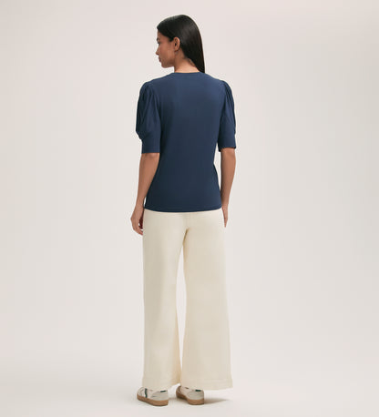 Oriel Navy Jersey T-Shirt