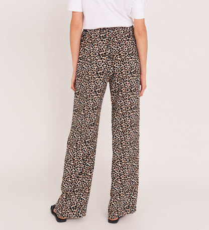 Natalya Beige Animal Trousers