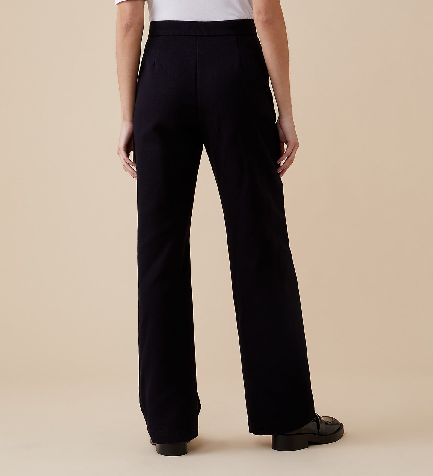 Maddie Black Cotton Rich Trousers