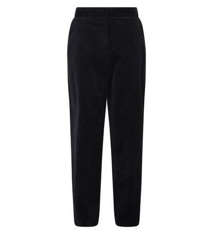 Ella Black Cotton Cord Trousers