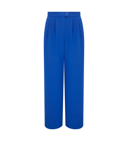 Kaden Cobalt Blue Wide Leg Trousers