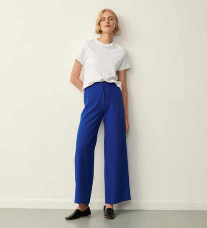 Kaden Cobalt Blue Wide Leg Trousers