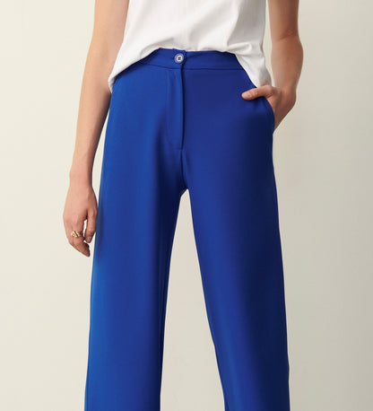 Kaden Cobalt Blue Wide Leg Trousers