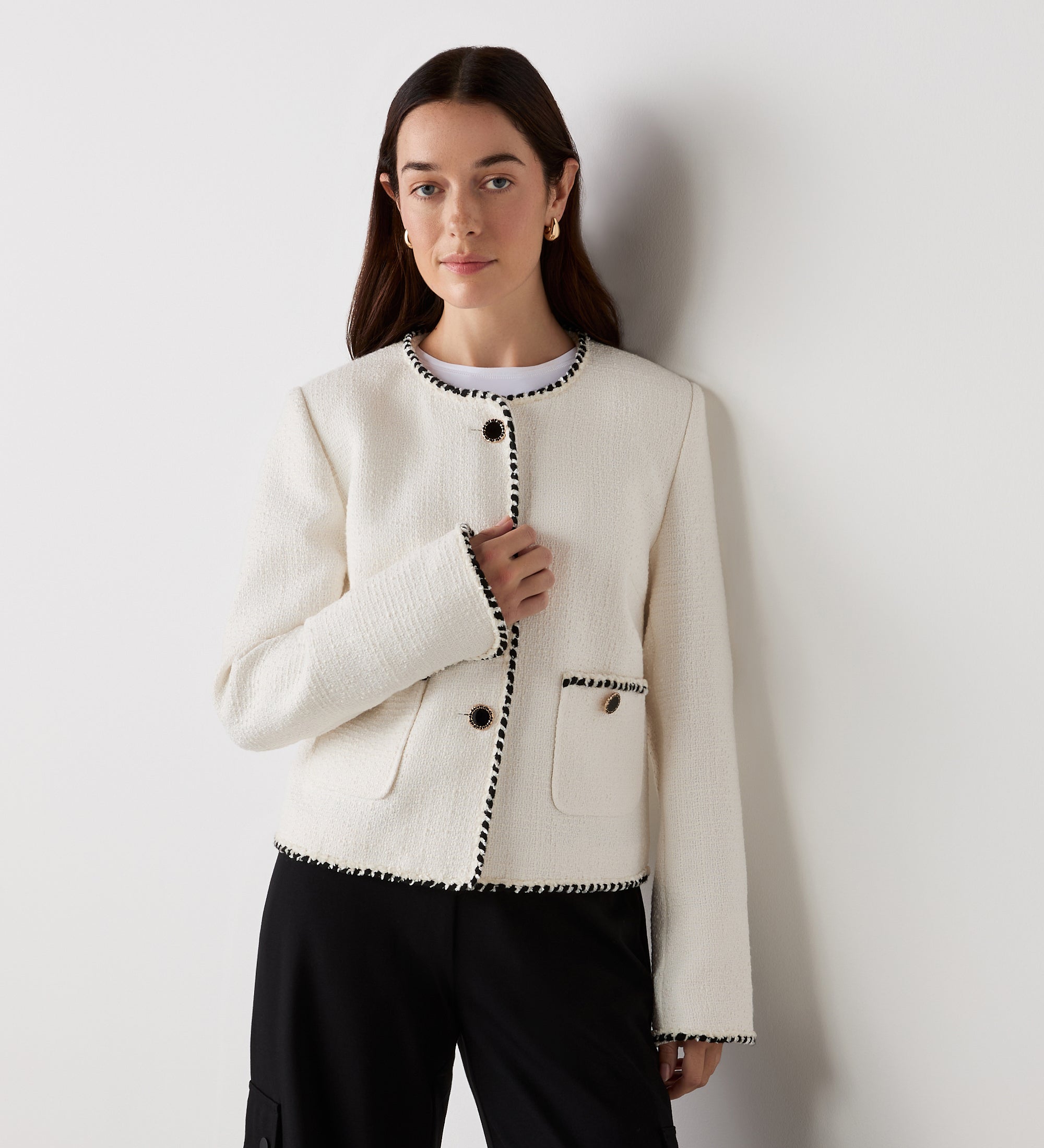 Polly Ivory Jacket – Finery London