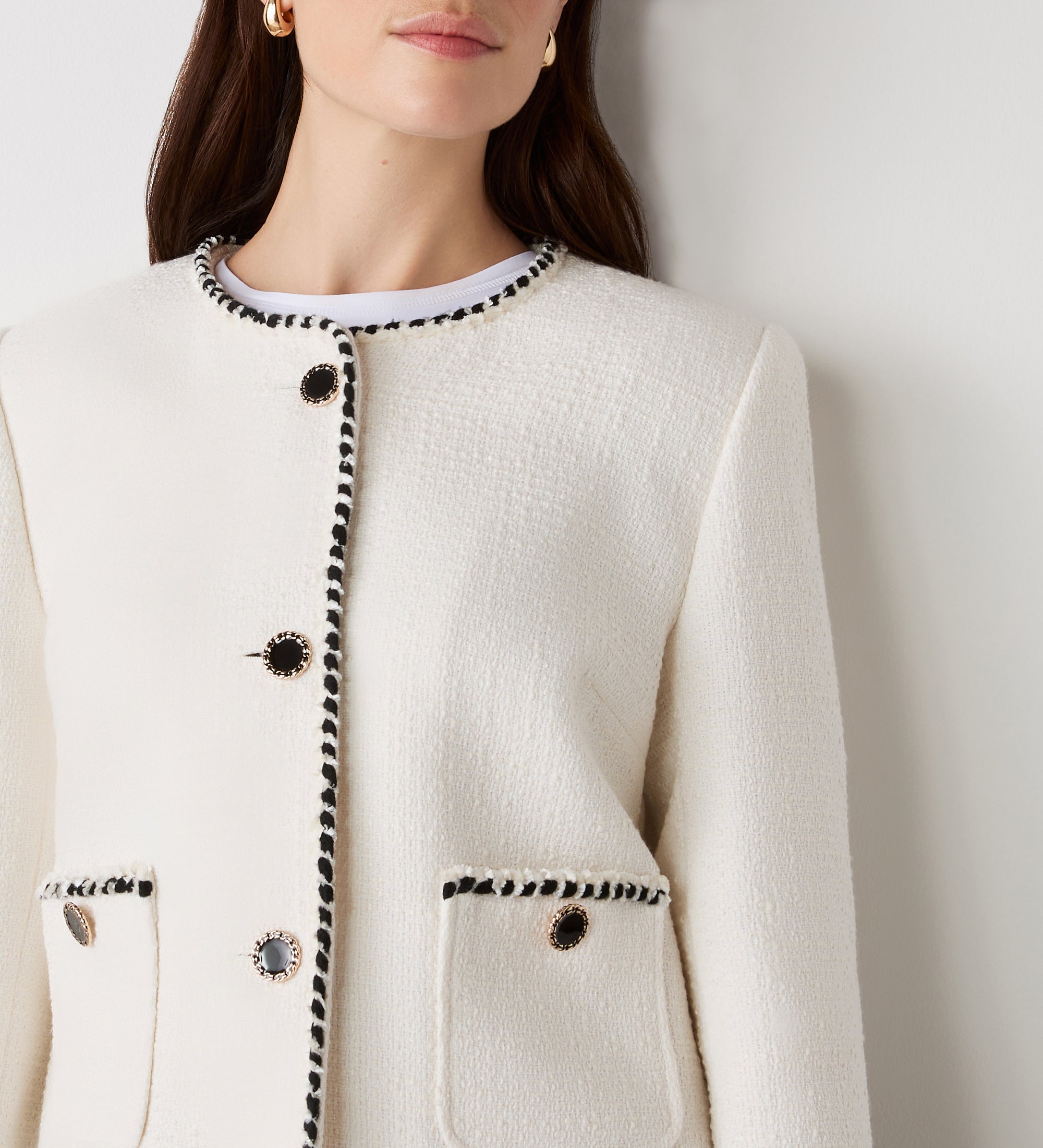 Polly Ivory Jacket – Finery London