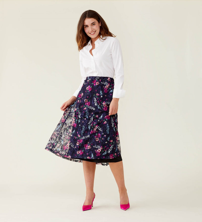 Steph Floral Lace Skirt