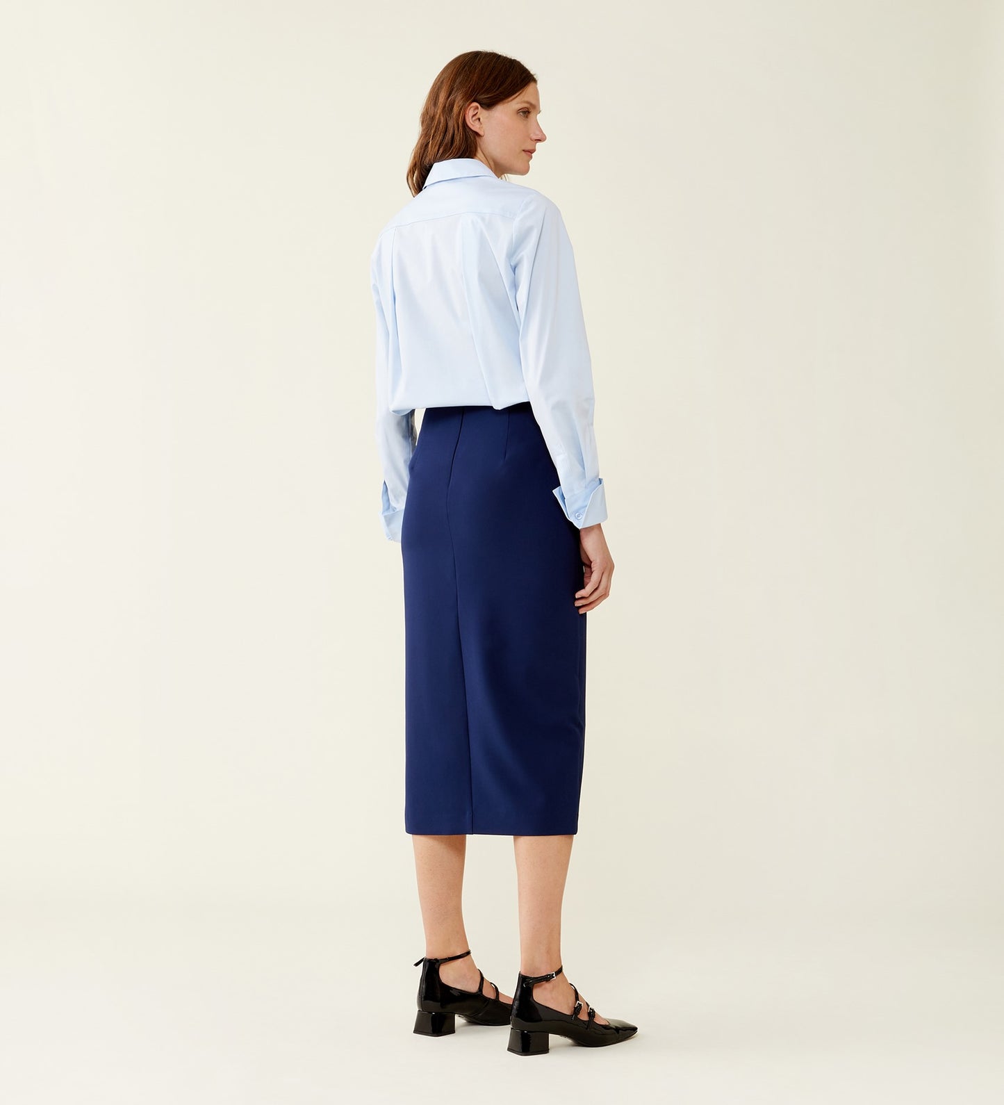 Logan Navy Skirt