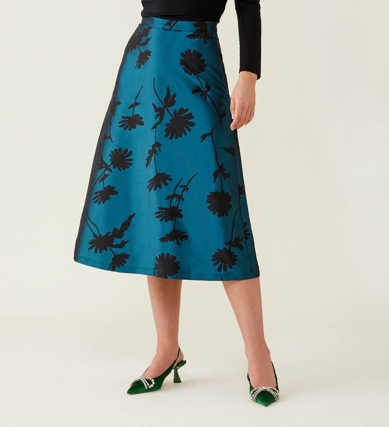 Naia Taffeta Floral Skirt