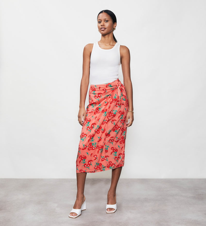 Florence Daisies Midi Skirt