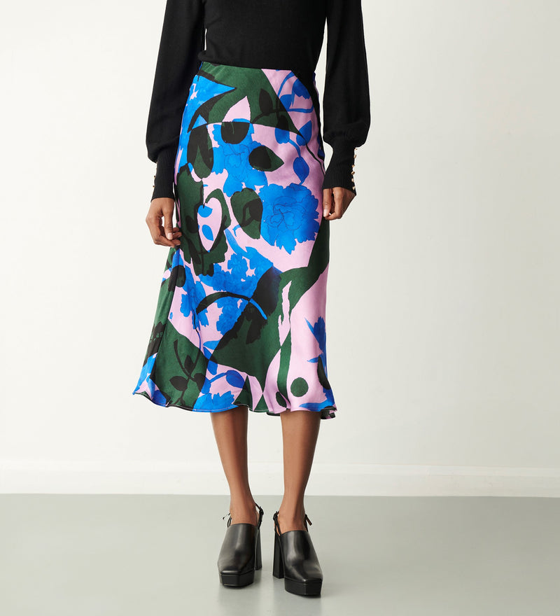Evelyn Floral Midi Skirt