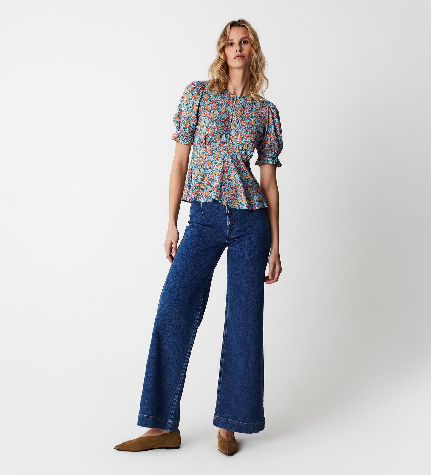 Flick Blue Meadow Top
