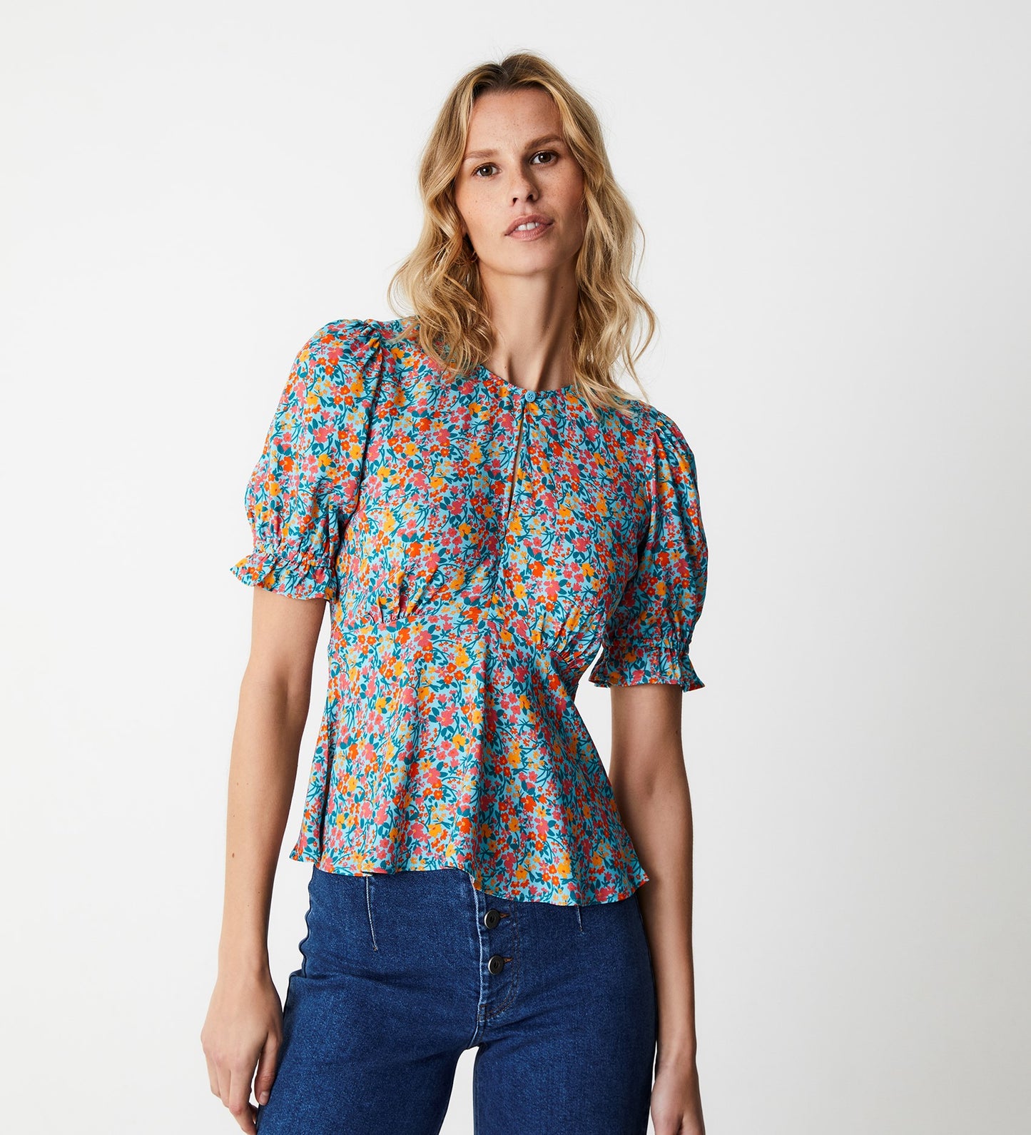 Flick Blue Meadow Top