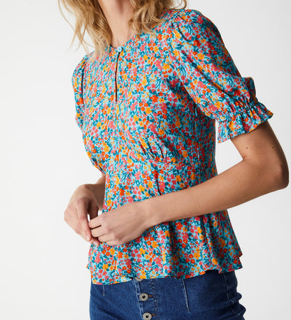 Flick Blue Meadow Top