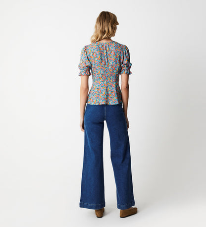 Flick Blue Meadow Top