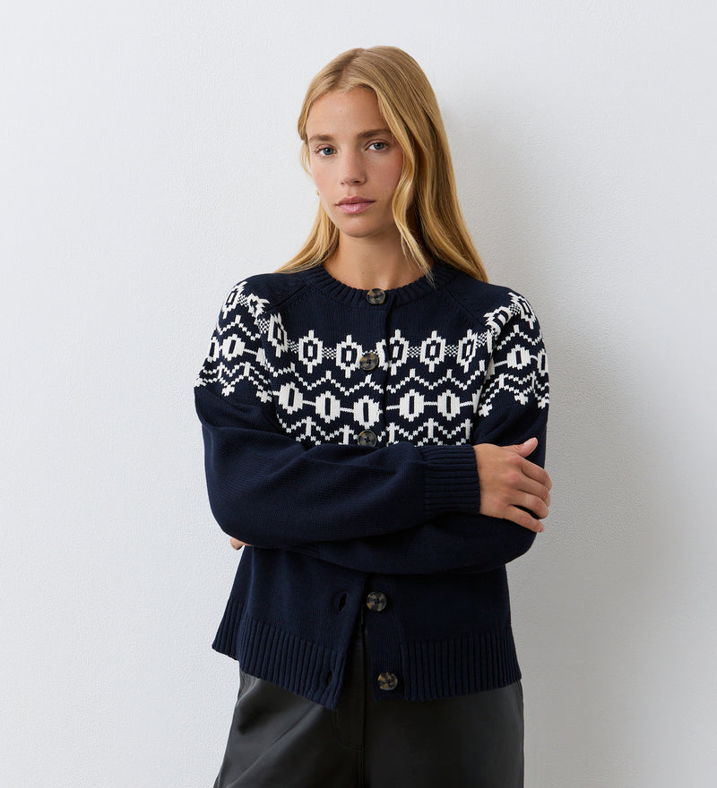 Violet Cotton Cardigan