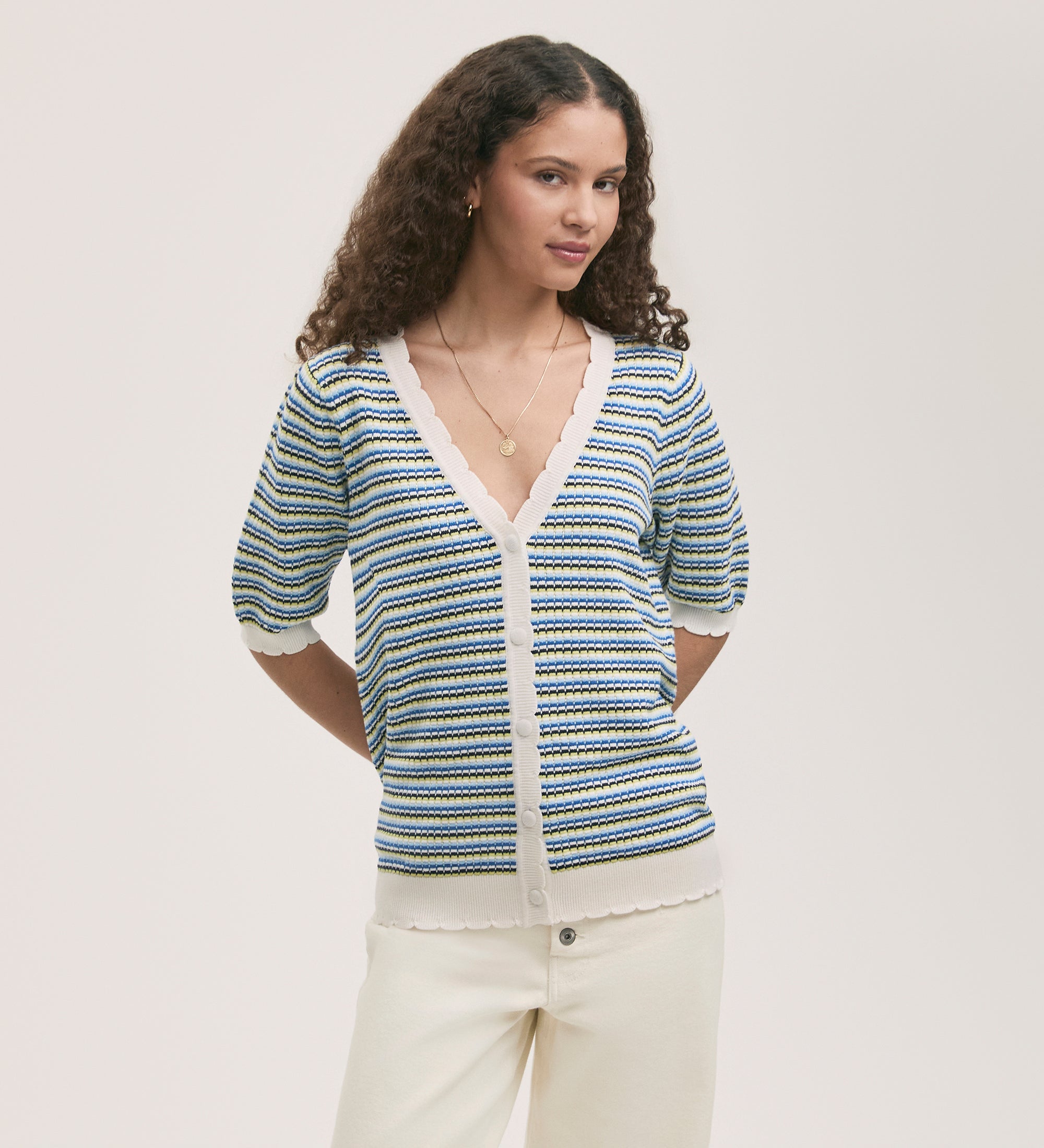Willa Button Up Sweater Cardigan main image 1