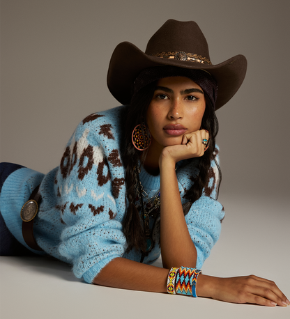 Belina Blue Knitted Jumper