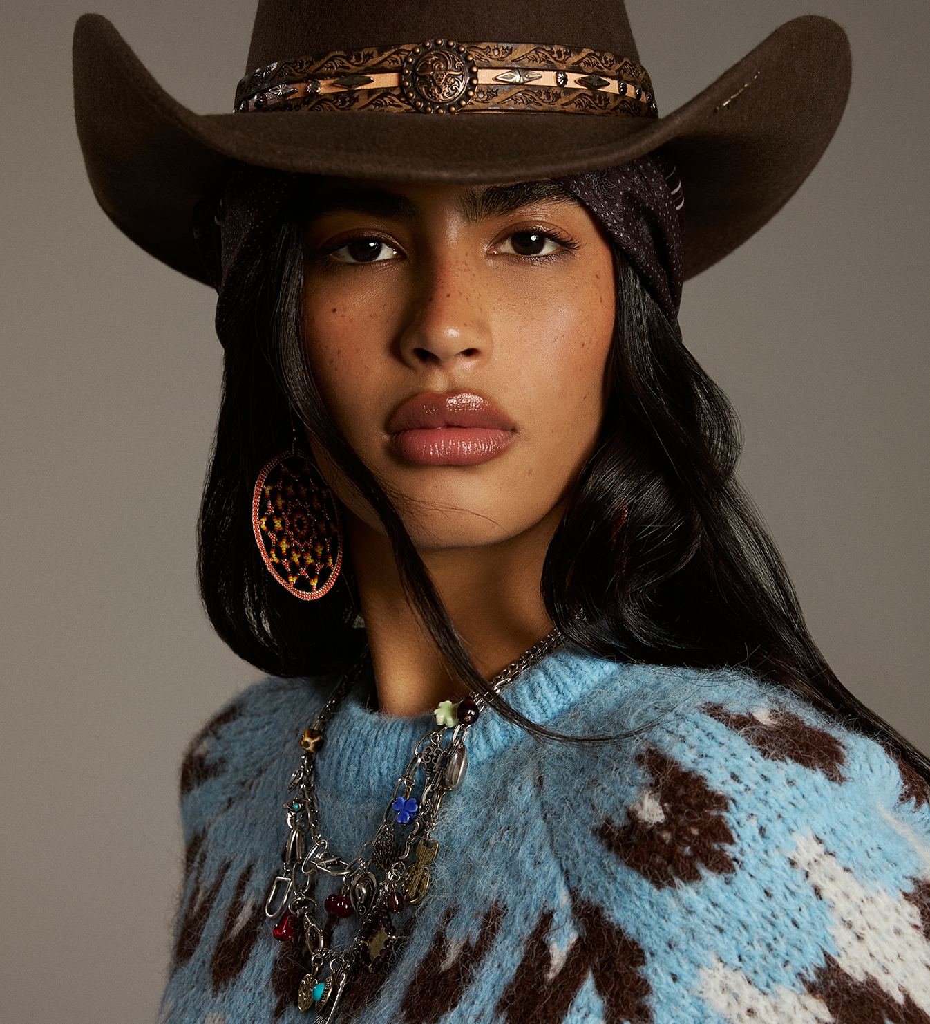 Belina Blue Knitted Jumper