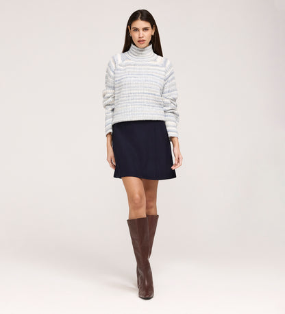 Kade Navy A-line Mini Skirt