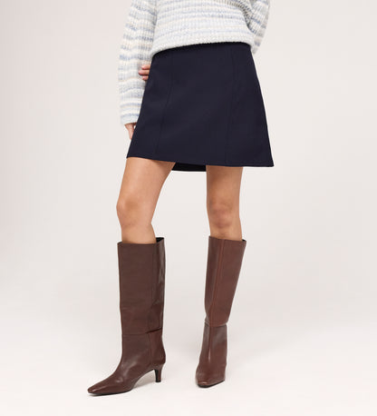 Kade Navy A-line Mini Skirt