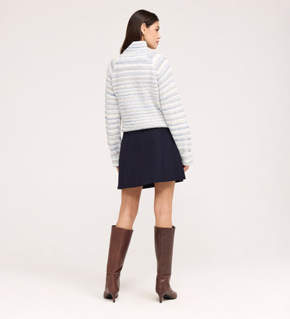 Kade Navy A-line Mini Skirt