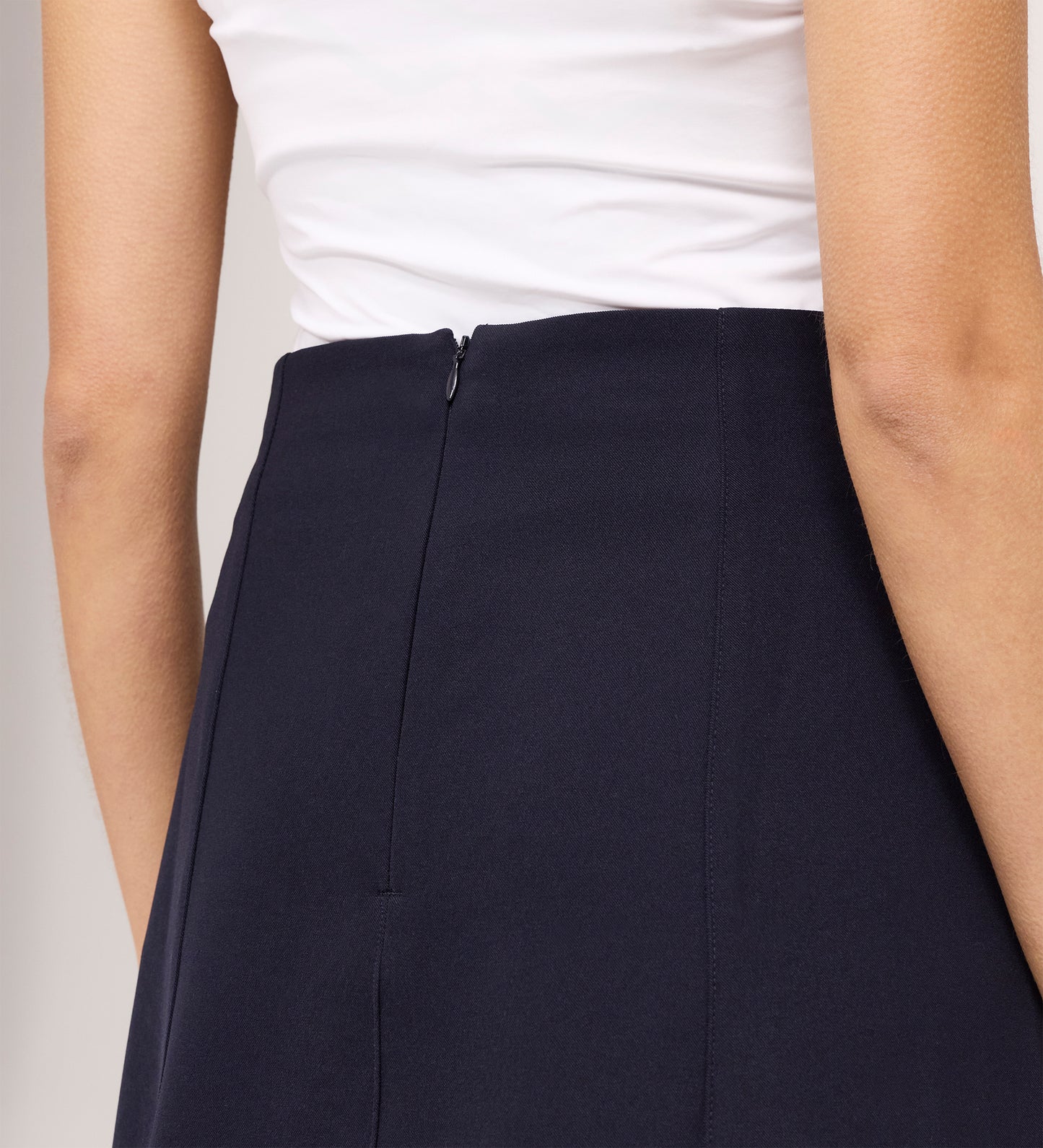 Kade Navy A-line Mini Skirt