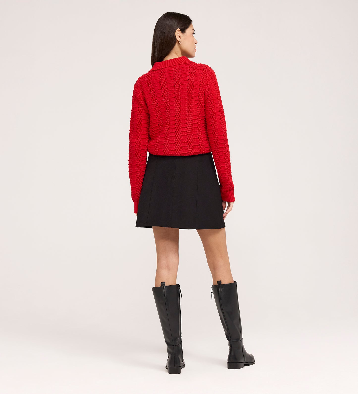 Kade Black A-line Mini Skirt