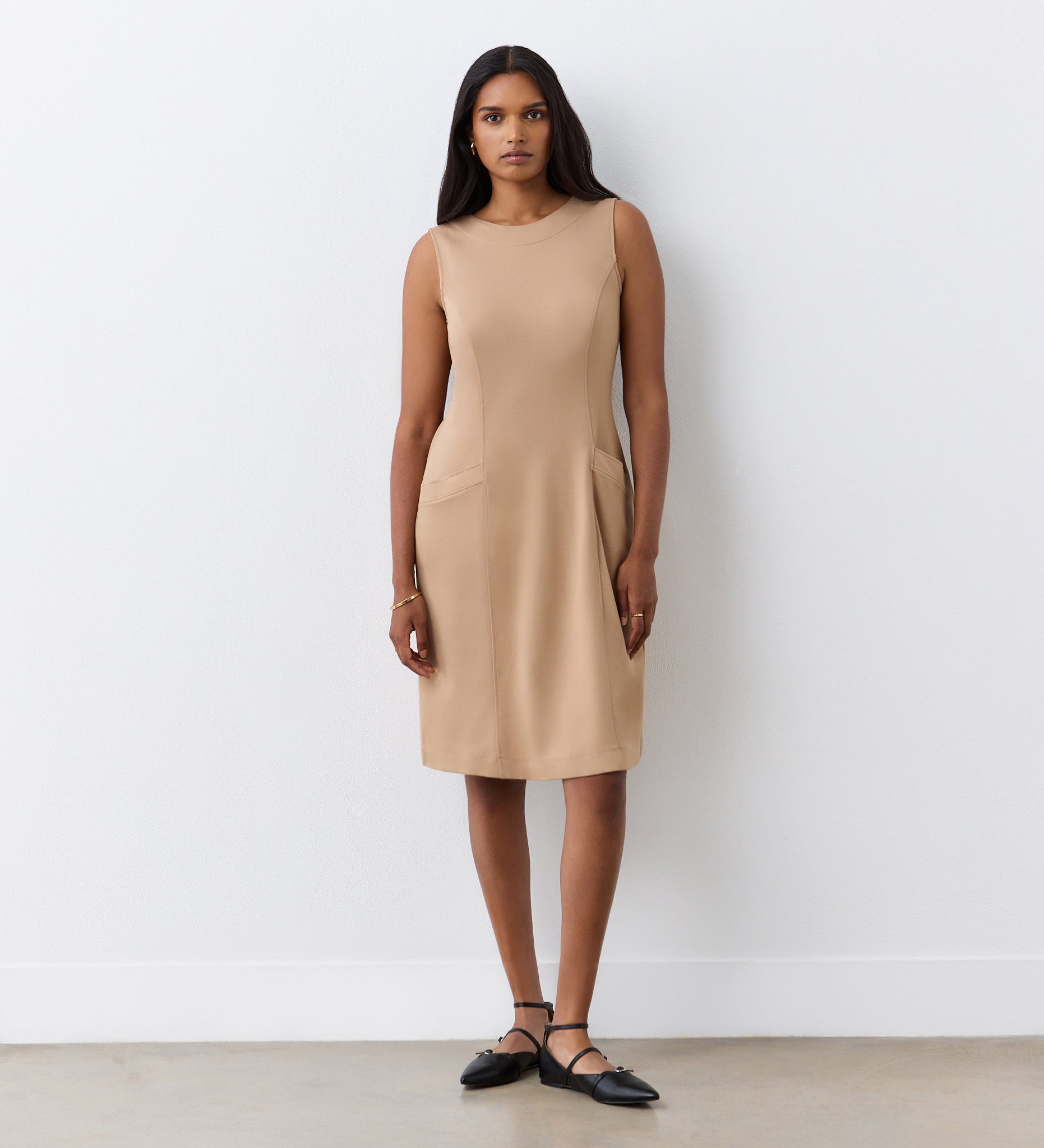 Julianne Ponte Jersey Midi Dress