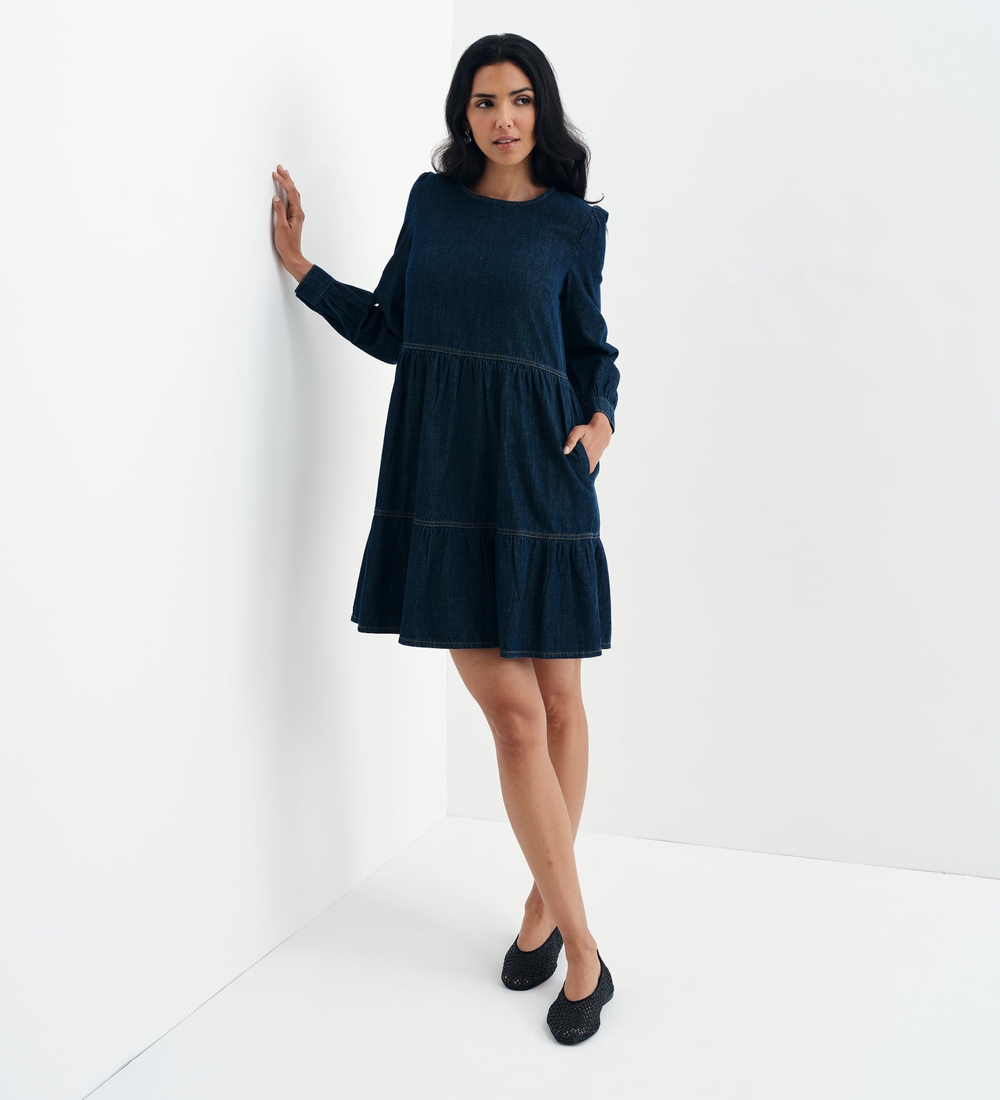 Nancy Indigo Denim Dress