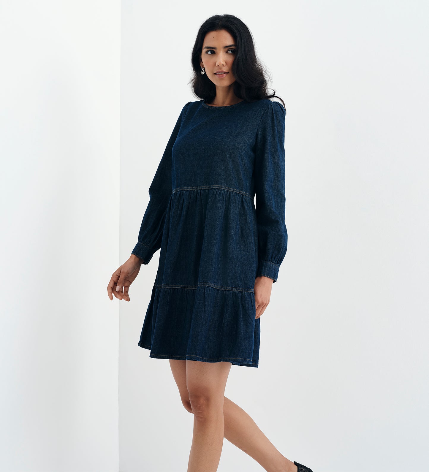 Nancy Indigo Denim Dress