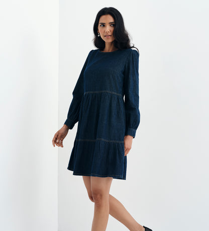 Nancy Indigo Denim Dress