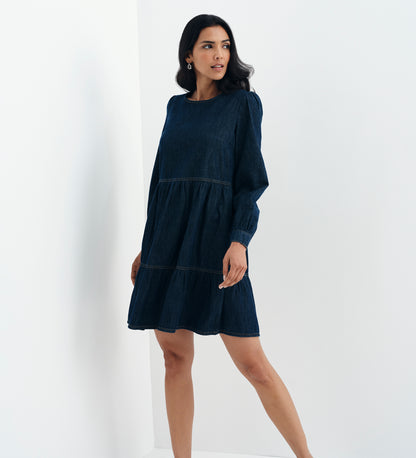 Nancy Indigo Denim Dress