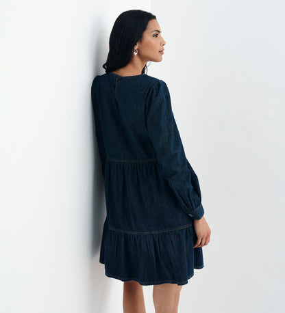 Nancy Indigo Denim Dress