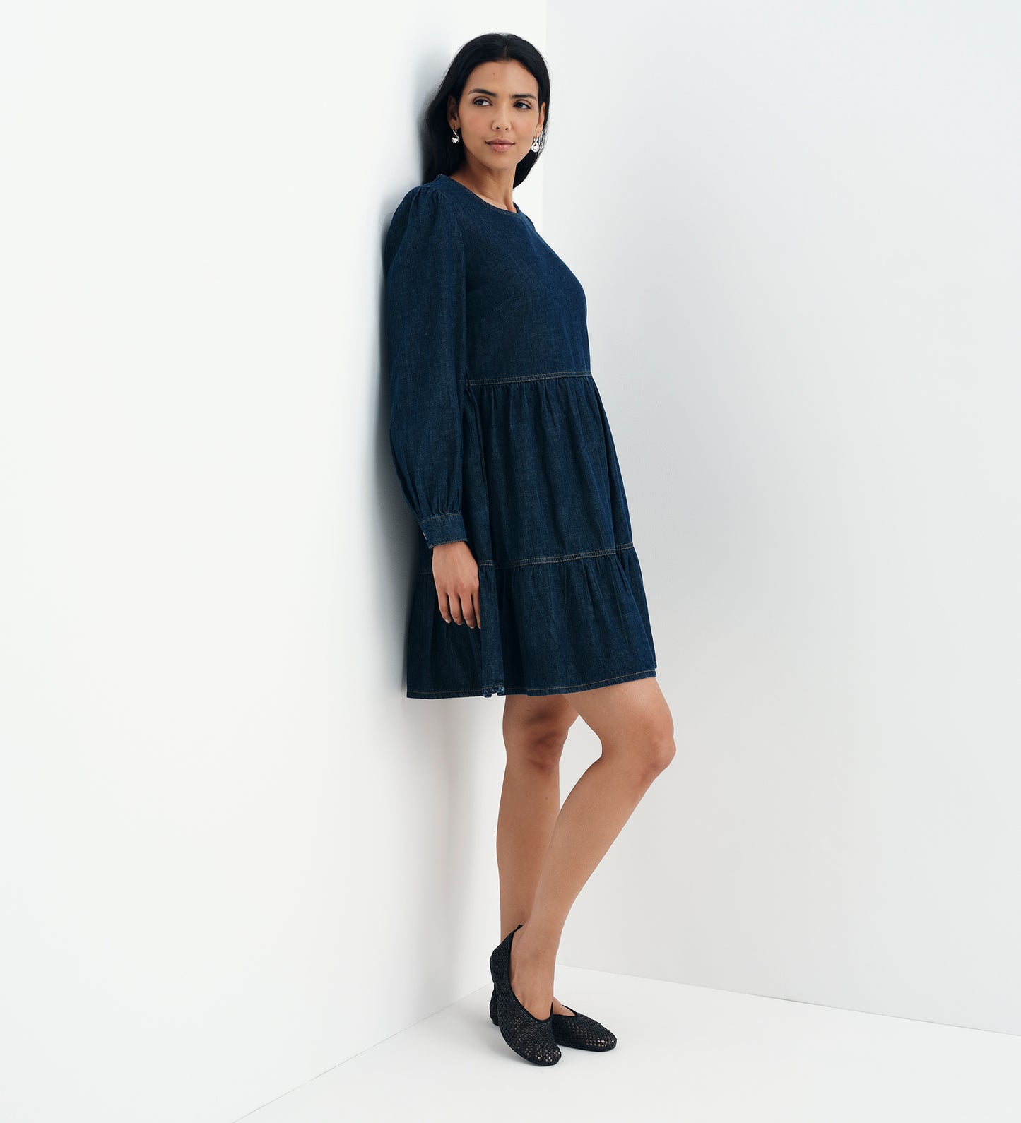 Nancy Indigo Denim Dress