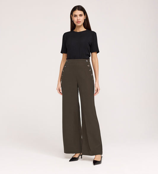 Nellie Mushroom Wide Leg Trousers