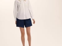 Ansley White Cotton Shirt