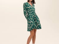 Joanne Navy Ditsy Jersey Short Dress