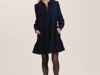 Erin Burgundy Corduroy Short Dress