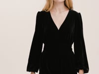 Anna Black Velvet Jumpsuit