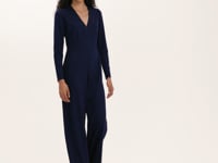Melly Navy Ponte Jersey Jumpsuit