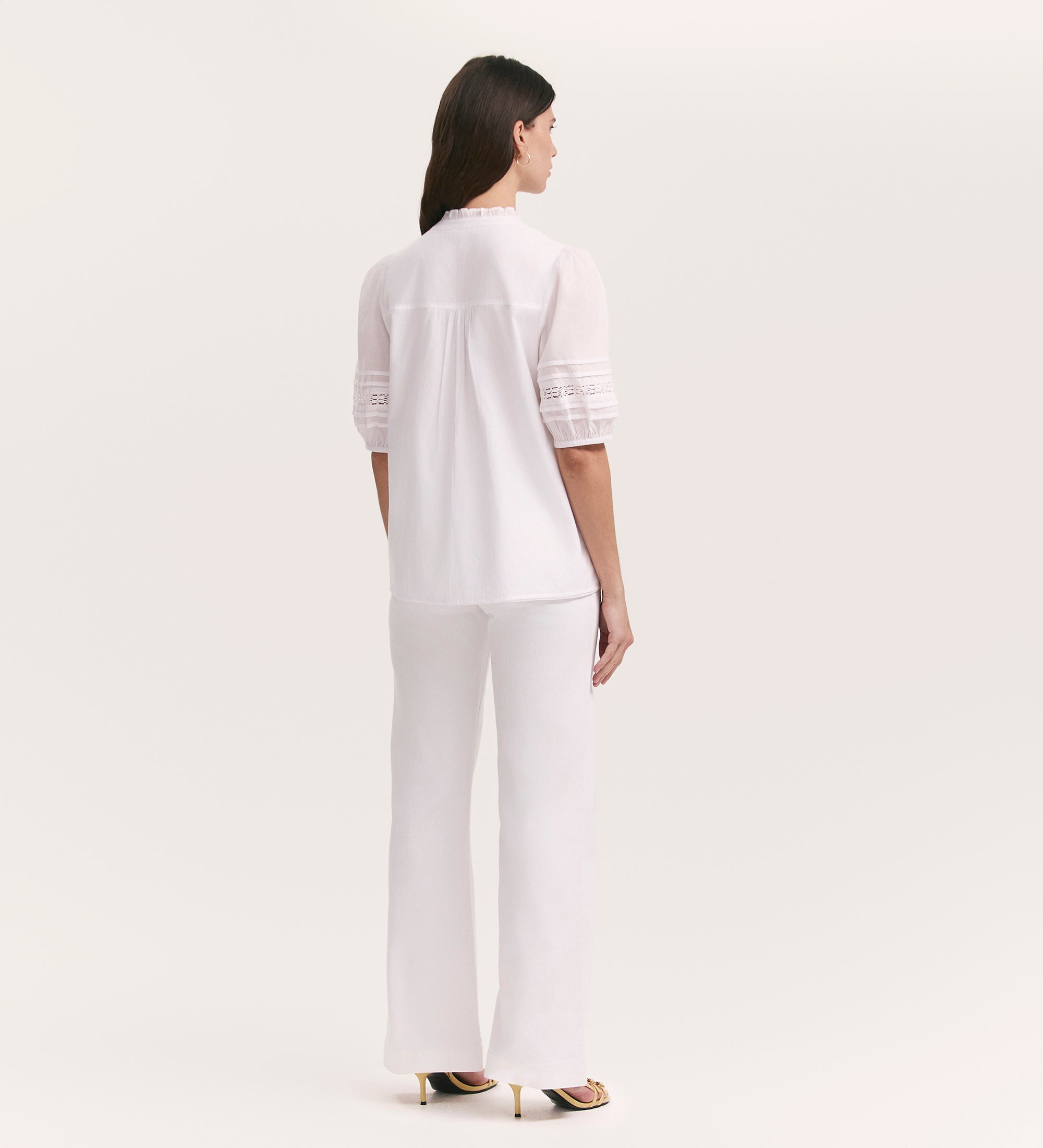 Adalia White Cotton Blouse – Finery London