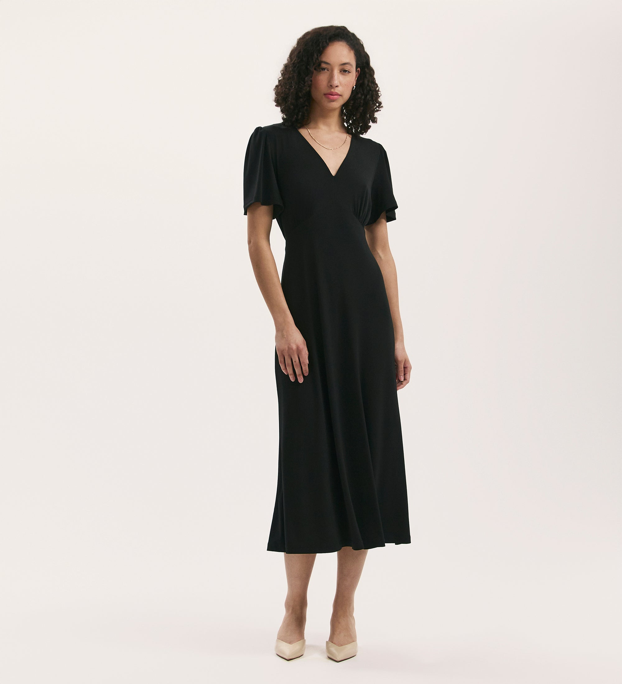 lace high neck black dress Elegant Midi – KSXTXX Cotton Long Sleeve Shirtdress A - line A SIZE:14