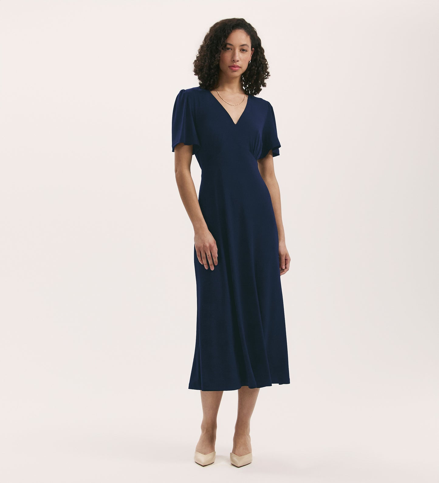 April Navy Jersey Midi Dress Finery London April Navy Jersey Midi Dress Finery London